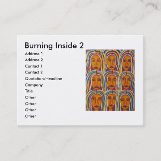 Brennen innerhalb 2 visitenkarte