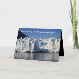Brennen mit Liebe Glacier und Vulkankarte Feiertagskarte