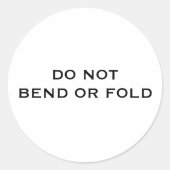 Brennen oder falten runder aufkleber (Vorderseite)