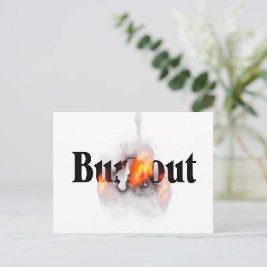 Brennen Postkarte (Stehend Vorderseite)