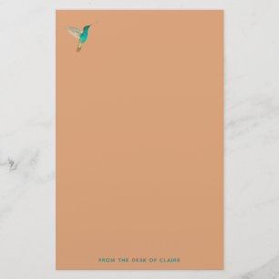 Brennen Sand Hummingbird-Papier Briefpapier