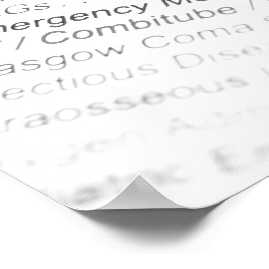 Brennen Sie aus. Poster (Ecke)