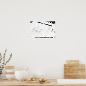 Brennen Sie aus. Poster (Küche)