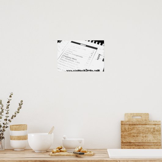 Brennen Sie aus. Poster (Küche)