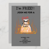 Brennen Sie das Party Einladung (Vorne/Hinten)