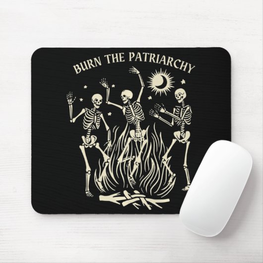 Brennen Sie das Patriarchat Feminist Halloween Mousepad (Mit Mouse)