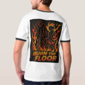 Brennen Sie den tanzenden Salsa-T - Shirt (Schwarz voll)