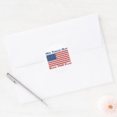 Brennen Sie diese Flagge (US) Runder Aufkleber (Umschlag)