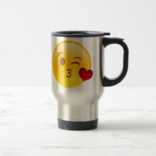 Brennen Sie eine Kuss emoji Tasse durch