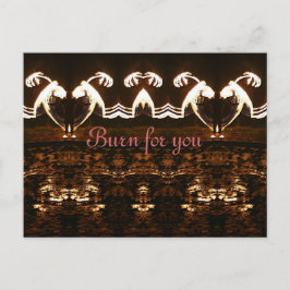 Brennen Sie für Ihre Postkarte