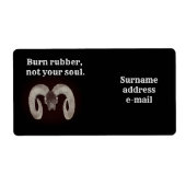 Brennen Sie Gummi nicht Ihr Soul. Personalisiert (Vorne)