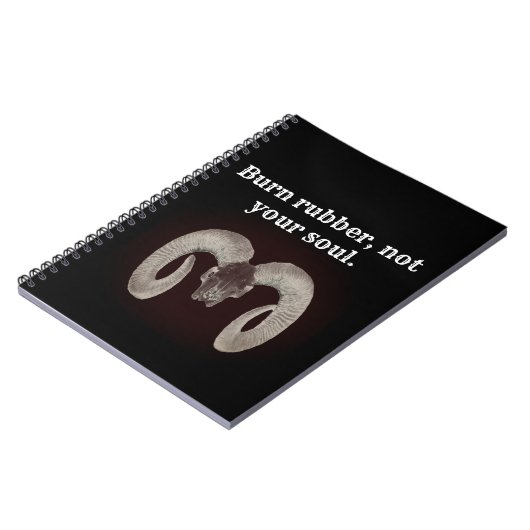 Brennen Sie Gummi nicht Ihr Soul. Personalisiert Notizblock (Linke Seite)