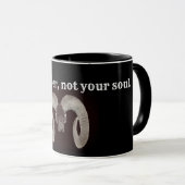 Brennen Sie Gummi nicht Ihr Soul. Personalisiert Tasse (VorderseiteRechts)