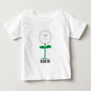 Brennen Sie mich Löwenzahn durch Baby T-shirt