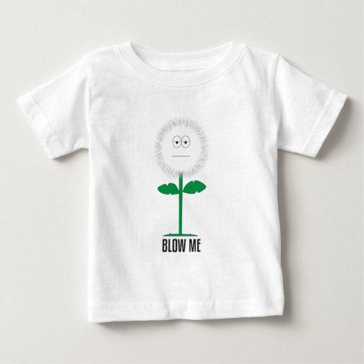 Brennen Sie mich Löwenzahn durch Baby T-shirt (Vorderseite)