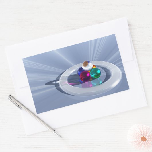 Brennen von Aufklebern Rechteckiger Aufkleber (Umschlag)