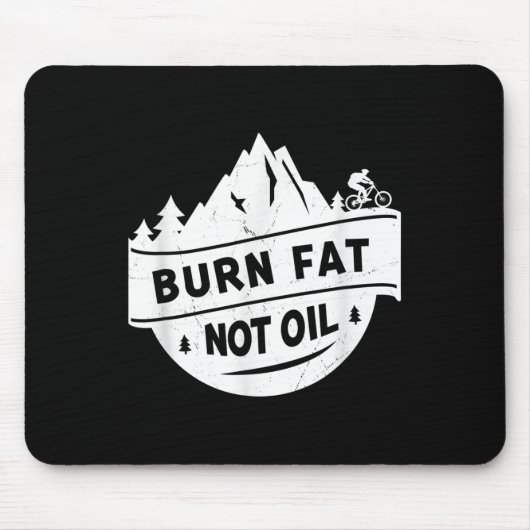 Brennen von Fett, nicht von Öl-Mountain-Bike - Umw Mousepad (Vorne)