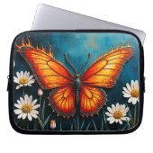 Brennen von Schmetterlingsmopfflügel Laptopschutzhülle (Vorderseite)