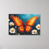 Brennen von Schmetterlingsmopfflügel Leinwanddruck (Vorderseite)