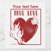 Brennen Weinetikett (Einzelnes Label)