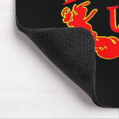 Brennende alte Flammen Mousepad (Ecke)