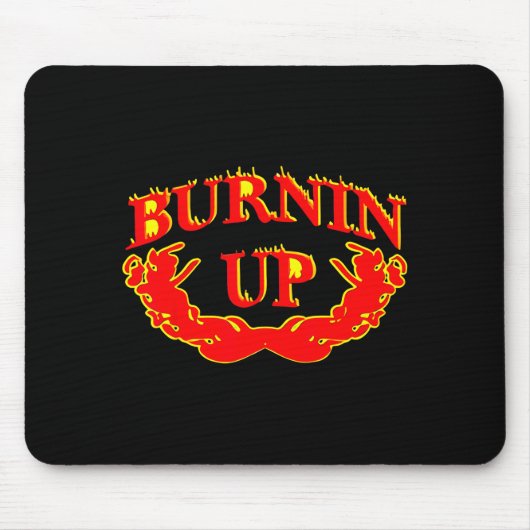 Brennende alte Flammen Mousepad (Vorne)