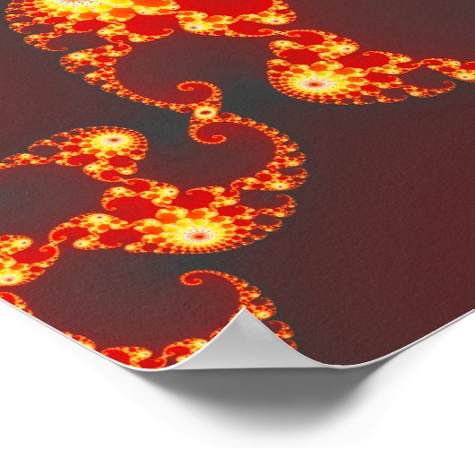 Brennende Ambition - Fraktal Poster (Ecke)