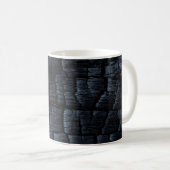 Brennende Asche aus Kohle Kaffeetasse (VorderseiteRechts)