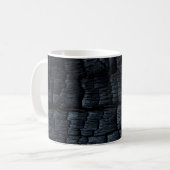 Brennende Asche aus Kohle Kaffeetasse (Vorderseite Links)