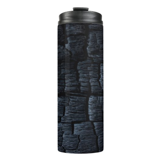 Brennende Asche aus Kohle Thermosbecher (Vorderseite)