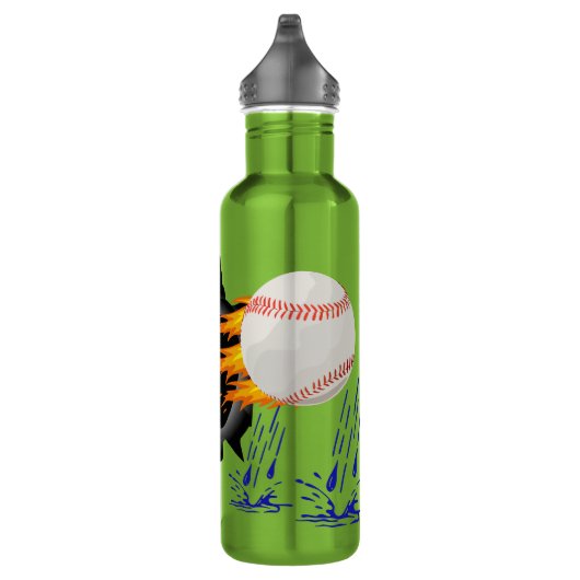 Brennende Baseball-Wasser-Flaschen Trinkflasche (Rechts)