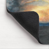 brennende Berge (Aquarell) Mousepad (Ecke)