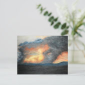 brennende Berge Postkarte (Stehend Vorderseite)