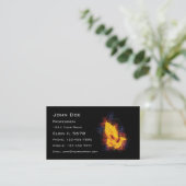 Brennende betende Hände Visitenkarte (Stehend Vorderseite)