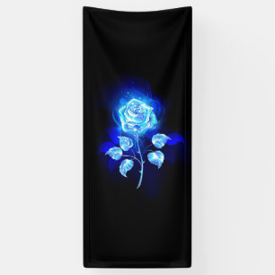 Brennende Blaue Rose Banner