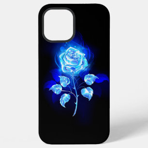 Brennende blaue Rose iPhone 12 Pro Max Hülle