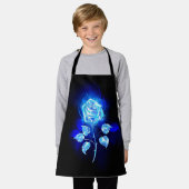 Brennende Blaue Rose Schürze (Getragen)