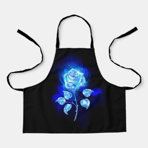 Brennende Blaue Rose Schürze