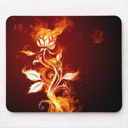 Brennende Blume Mousepad (Vorne)