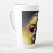Brennende Brille Latte Tasse (Linke Ecke)
