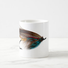 Brennende Brown-Lachse fliegen Tasse