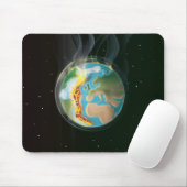 Brennende Erde Mousepad (Mit Mouse)