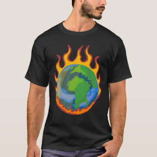 Brennende Erde – Planet in Flammen Klimawandel Apo T-Shirt