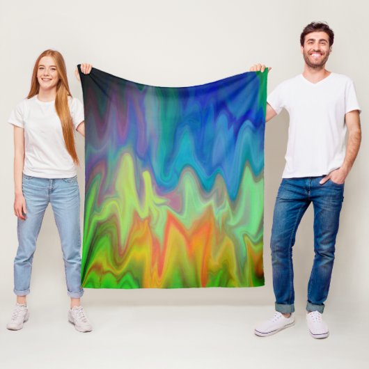 Brennende Farben Fleecedecke (Beispiel)
