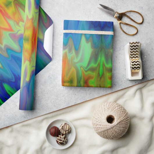 Brennende Farben Geschenkpapier (Kunsthandwerk)