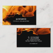 brennende Feuer-Visitenkarte Visitenkarte (Vorne/Hinten)