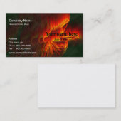 Brennende Fischen-Fliegen-Visitenkarten Visitenkarte (Vorne/Hinten)