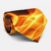 Brennende Flammen-Krawatte Krawatte (Gerollt)