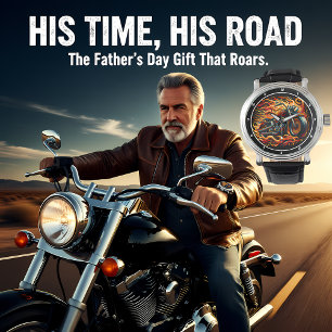 Brennende Geschwindigkeit, Motorrad-Uhr-Oberfläche Armbanduhr