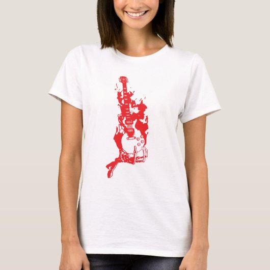 BRENNENDE GITARRE T-Shirt (Vorderseite)